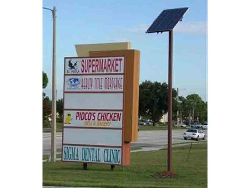 The Sign Center the premier provider of Solar Powered signs from 2001.
